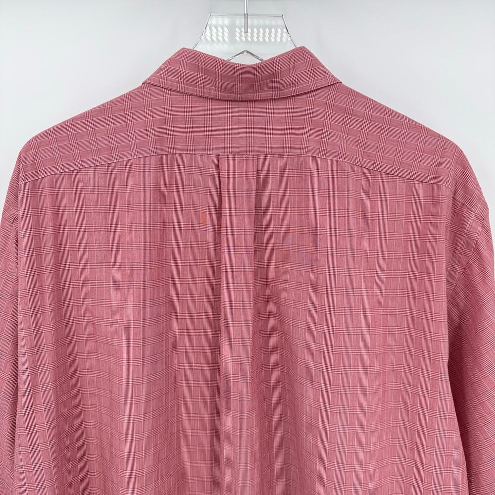 Ralph Lauren Mens XL Classic Fit Long Sleeve Button Front Shirt Red Plaid Cotton - Picture 7 of 9